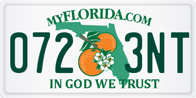 FL license plate 0723NT