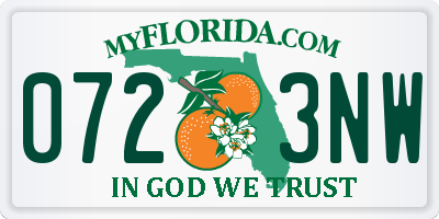 FL license plate 0723NW