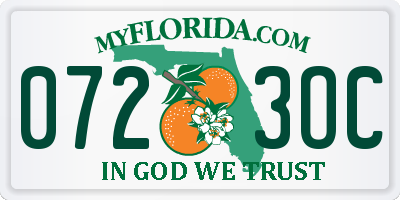 FL license plate 0723OC