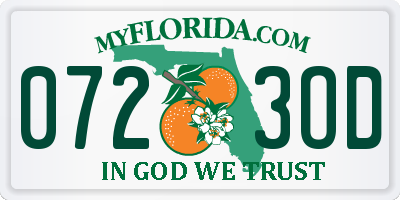 FL license plate 0723OD