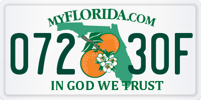 FL license plate 0723OF