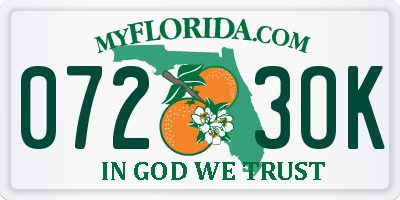FL license plate 0723OK