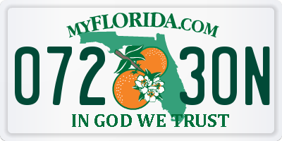 FL license plate 0723ON