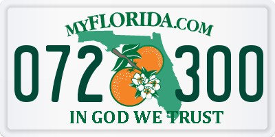 FL license plate 0723OO