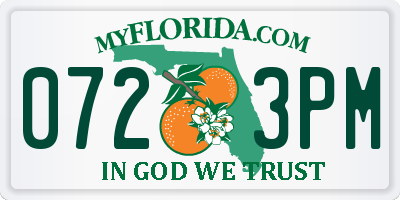 FL license plate 0723PM