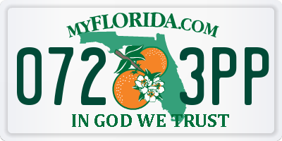 FL license plate 0723PP