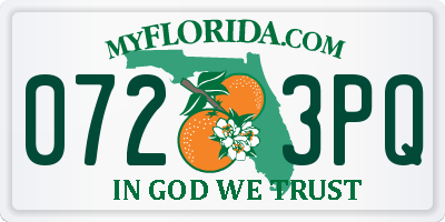 FL license plate 0723PQ