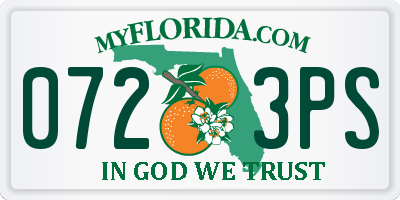 FL license plate 0723PS