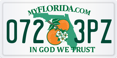FL license plate 0723PZ