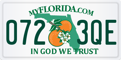 FL license plate 0723QE