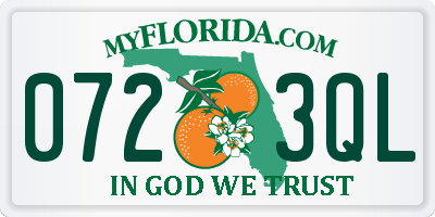 FL license plate 0723QL