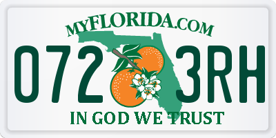 FL license plate 0723RH