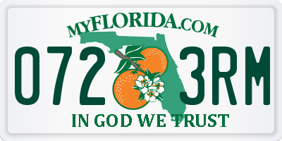 FL license plate 0723RM