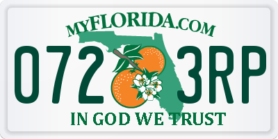 FL license plate 0723RP