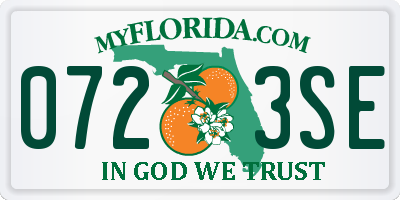 FL license plate 0723SE