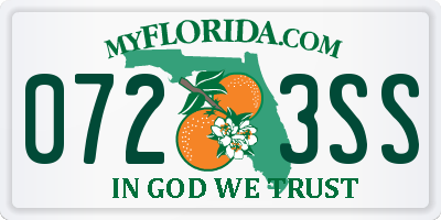 FL license plate 0723SS