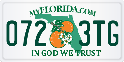 FL license plate 0723TG