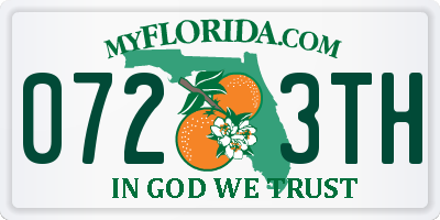 FL license plate 0723TH