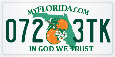 FL license plate 0723TK