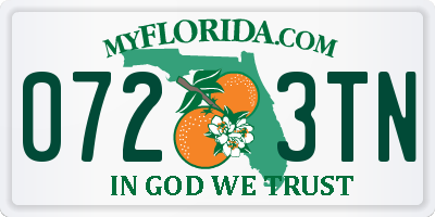 FL license plate 0723TN