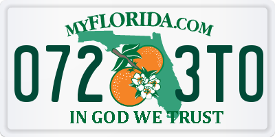 FL license plate 0723TO