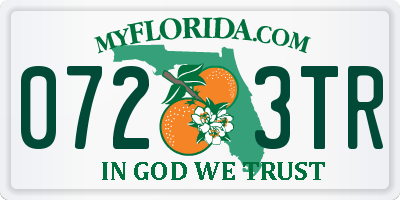 FL license plate 0723TR