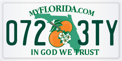 FL license plate 0723TY