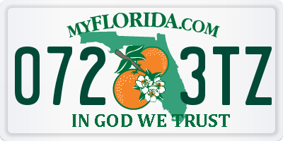 FL license plate 0723TZ