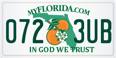 FL license plate 0723UB