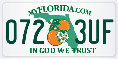 FL license plate 0723UF