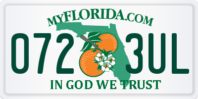 FL license plate 0723UL
