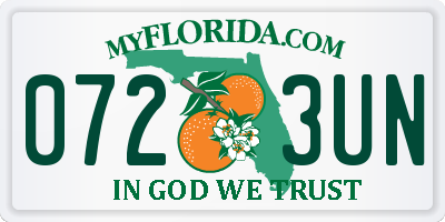FL license plate 0723UN
