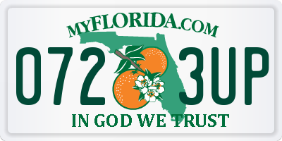 FL license plate 0723UP