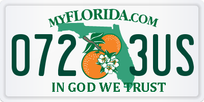 FL license plate 0723US