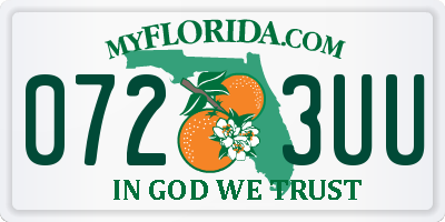 FL license plate 0723UU