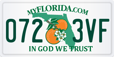 FL license plate 0723VF