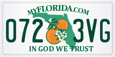 FL license plate 0723VG