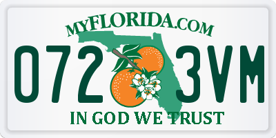 FL license plate 0723VM