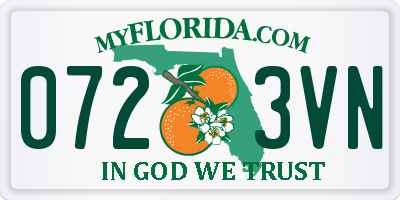 FL license plate 0723VN
