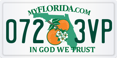 FL license plate 0723VP