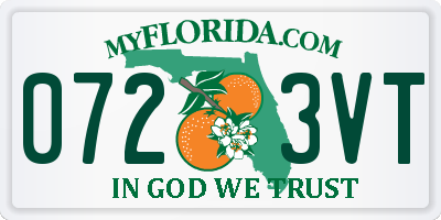 FL license plate 0723VT