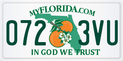 FL license plate 0723VU