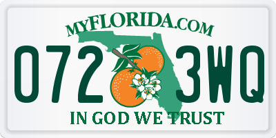 FL license plate 0723WQ