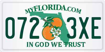 FL license plate 0723XE