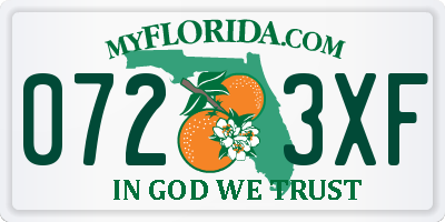 FL license plate 0723XF