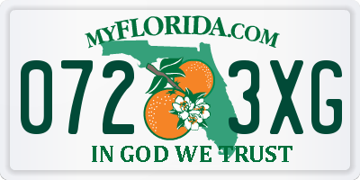 FL license plate 0723XG