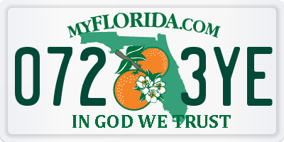 FL license plate 0723YE