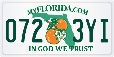 FL license plate 0723YI