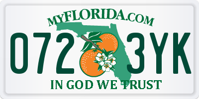 FL license plate 0723YK