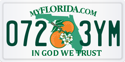 FL license plate 0723YM